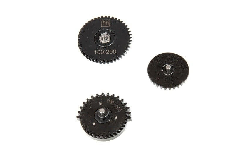 Komplet stalowych kół zębatych CNC 100:200 SPE-08-023614 asgbox.pl Komplet stalowych kół zębatych CNC 100:200