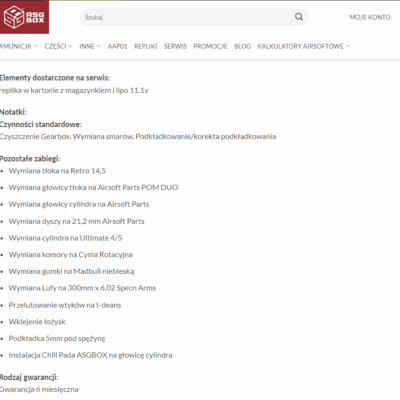 Serwis replik ASG asgbox.pl