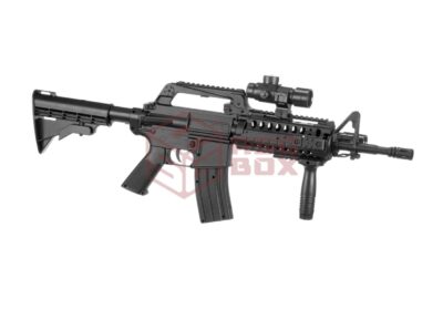 Well M4 RIS Commando Spring Gun Black