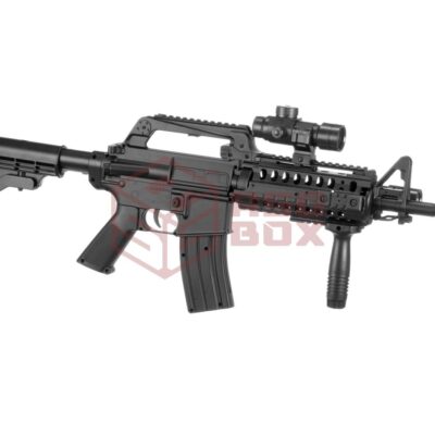 Well M4 RIS Commando Spring Gun Black