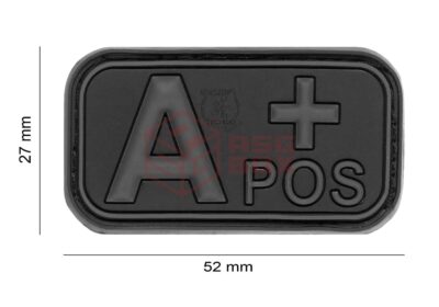 JTG Bloodtype Rubber Patch A Pos Blackops - obrazek 2