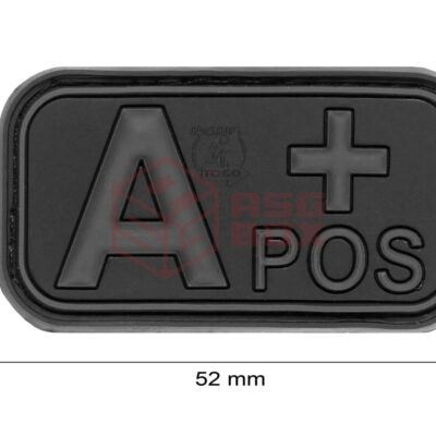 Alternative view of JTG Bloodtype Rubber Patch A Pos Blackops