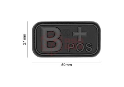 JTG Bloodtype Rubber Patch B Pos Blackops - obrazek 4
