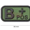 JTG Bloodtype Rubber Patch B Pos Forest OD-TM-10173421400 6997 asgbox.pl