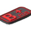 JTG Bloodtype Rubber Patch B Pos Blackmedic OD-TM-10173450500 7088 asgbox.pl