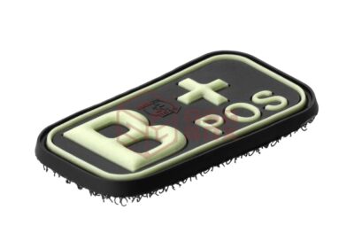JTG Bloodtype Rubber Patch B Pos Glow - obrazek 3
