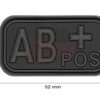 JTG Bloodtype Rubber Patch AB Pos Blackops OD-TM-10173606400 20441 asgbox.pl