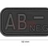 JTG Bloodtype Rubber Patch AB Neg Blackops OD-TM-10173706400 20440 asgbox.pl