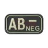 asgbox.pl - Bloodtype Rubber Patch AB Neg JTG