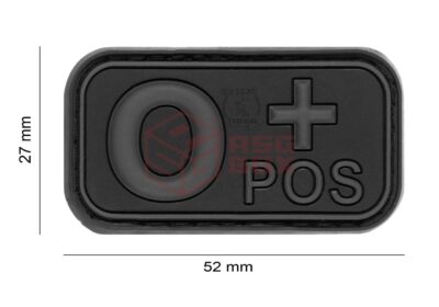 JTG Bloodtype Rubber Patch 0 Pos Blackops - obrazek 2