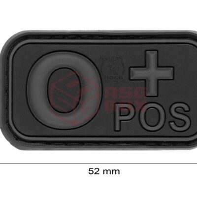 Alternative view of JTG Bloodtype Rubber Patch 0 Pos Blackops