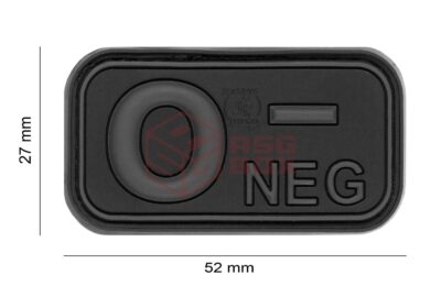 JTG Bloodtype Rubber Patch 0 Neg Blackops - obrazek 2
