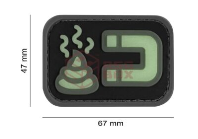 JTG Shit Magnet Rubber Patch Glow - obrazek 2
