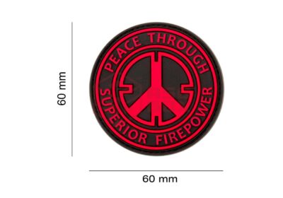 JTG Peace Rubber Patch Blackmedic - obrazek 4