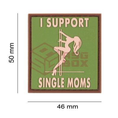 Alternative view of JTG I Support Single Mums Rubber Patch Green