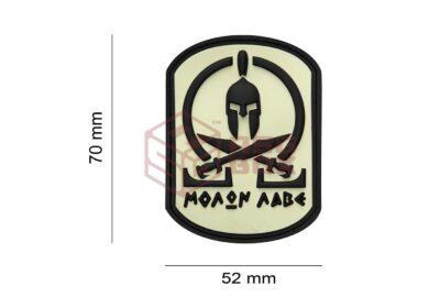 JTG Molon Labe Rubber Patch White - obrazek 2