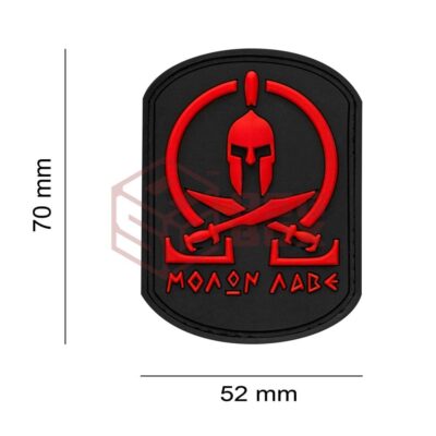 Alternative view of JTG Molon Labe Rubber Patch Blackmedic