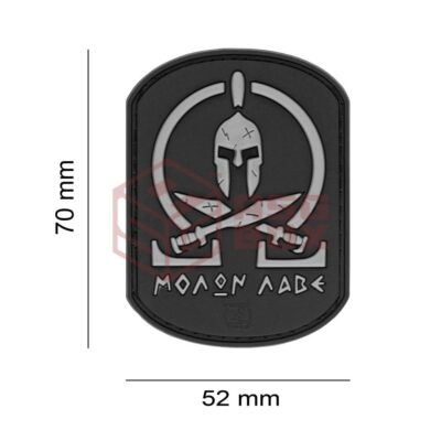 Alternative view of JTG Molon Labe Rubber Patch SWAT