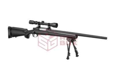 Snow Wolf M24 SWS Sniper Weapon System Set Black
