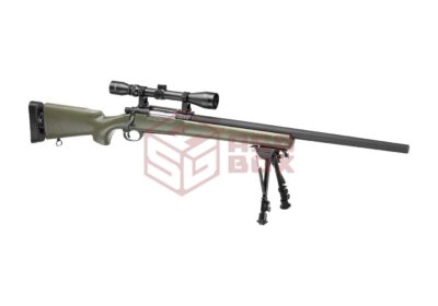 Snow Wolf M24 SWS Sniper Weapon System Set Green