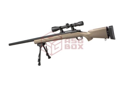 Snow Wolf M24 SWS Sniper Weapon System Set Desert - obrazek 2