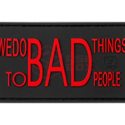 asgbox.pl - We do bad Things Rubber Patch JTG