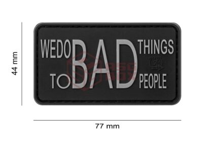 JTG We do bad Things Rubber Patch SWAT - obrazek 2
