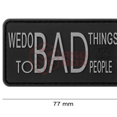 Alternative view of JTG We do bad Things Rubber Patch SWAT