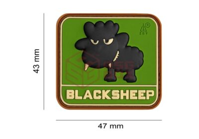 JTG Little Black Sheep Rubber Patch Green - obrazek 2