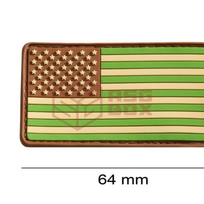 Alternative view of JTG US Flag Rubber Patch Green