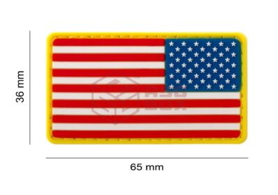 JTG US Flag Rubber Patch Reversed Multicolor - obrazek 2