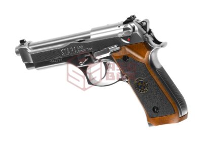WE M92 Samurai Edge Biohazard Full Metal GBB Silver - obrazek 2