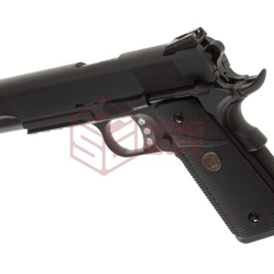 Alternative view of WE M1911 MEU Tactical Full Metal GBB Black