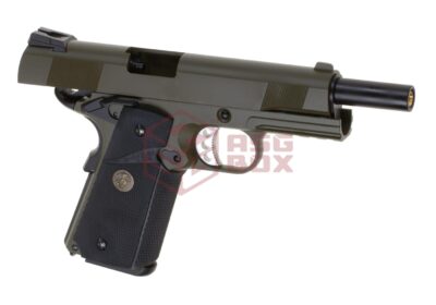 WE M1911 MEU Tactical Full Metal GBB OD - obrazek 3