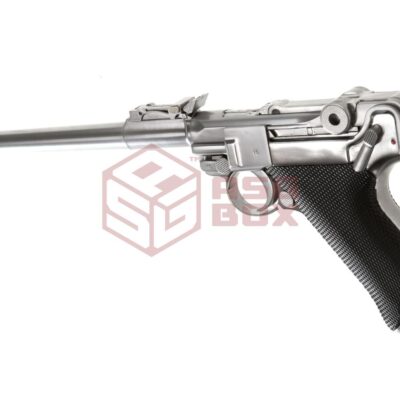 Alternative view of WE P08 8 Inch Full Metal GBB Silver