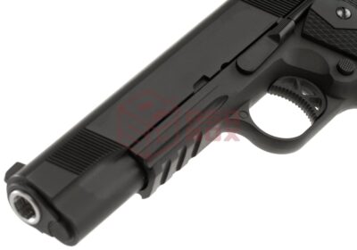 WE M1911 Tactical Full Metal V3 GBB Black - obrazek 4