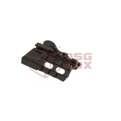 Alternative view of Leapers QD Angle Mount Triple Rail 3-Slot Black