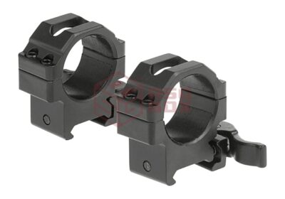 Leapers 30mm QD CNC Mount Rings Low Black - obrazek 2