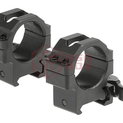 Alternative view of Leapers 30mm QD CNC Mount Rings Low Black