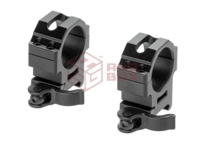 Leapers 30mm QD CNC Mount Rings Medium Black - obrazek 2