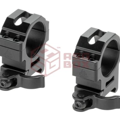 Alternative view of Leapers 30mm QD CNC Mount Rings Medium Black