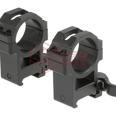 Alternative view of Leapers 30mm QD CNC Mount Rings High Black