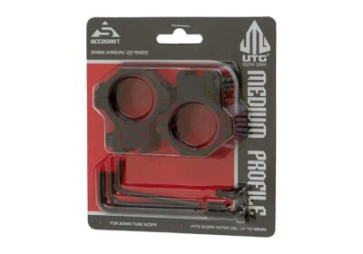 Leapers 30mm Airgun Mount Ring Medium Black - obrazek 3