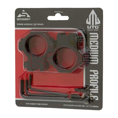 Leapers 30mm Airgun Mount Ring Medium Black 10234806000 8810 asgbox.pl