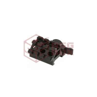 Alternative view of Leapers QD Angle Mount Double Rail 3-Slot Black