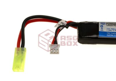 Pirate Arms Lipo 7.4V 1100mAh 20C Stock Tube Type Black - obrazek 2