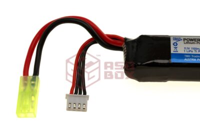 Pirate Arms LiPo 11.1V 1100mAh 20C Stock Tube Type Mini Tamiya Black - obrazek 2