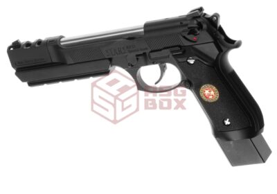WE M92 Biohazard Extended Full Metal GBB Black - obrazek 2