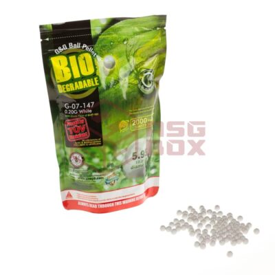 Alternative view of 0.20g Bio Precision BBs 2000rds White