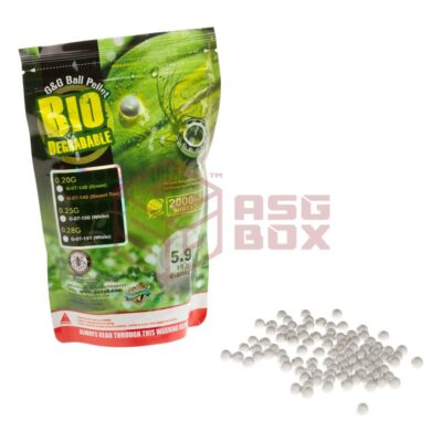 Alternative view of 0.28g Bio Precision BBs 2000rds White